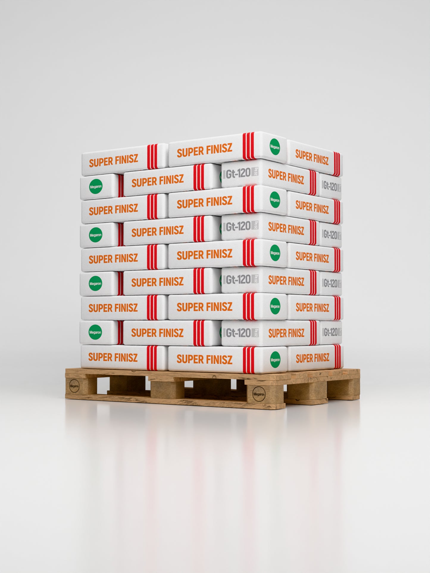 Biała gładź gipsowa SUPER FINISZ Megaron Gt-120 paleta (54 szt x 20kg)