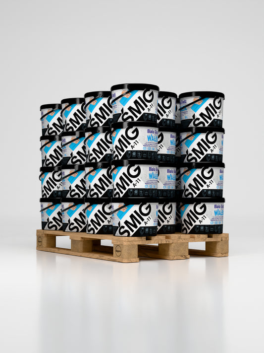 Biała Gładź Prosto Pod Wałek ŚMIG A-11 paleta (44 szt x 17kg)