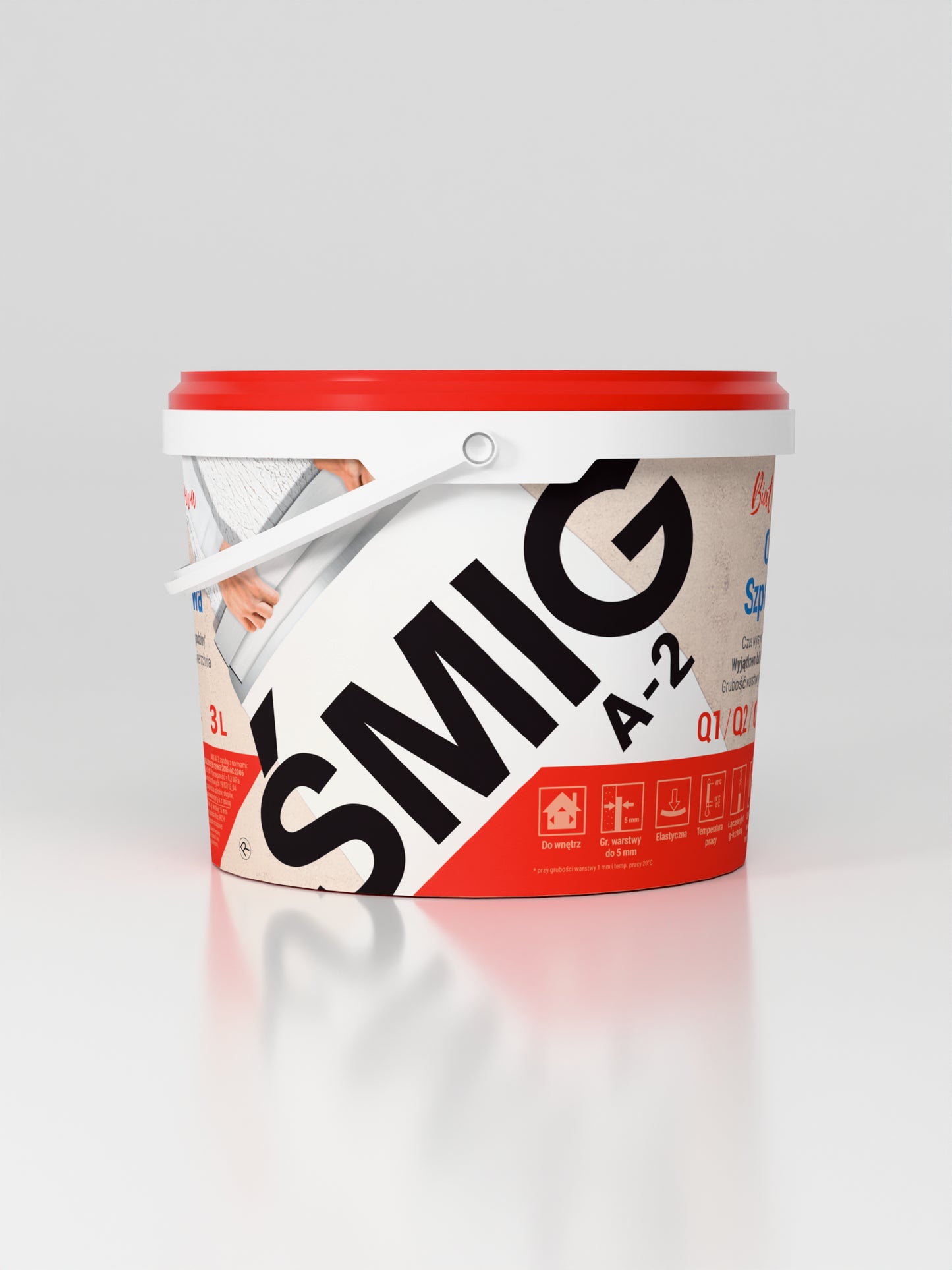 Biała Gotowa Gładź Szpachlowa ŚMIG A-2