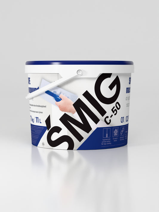 Supermocna Masa Szpachlowa do łączenia płyt g-k i naprawy uszkodzeń ŚMIG C-50