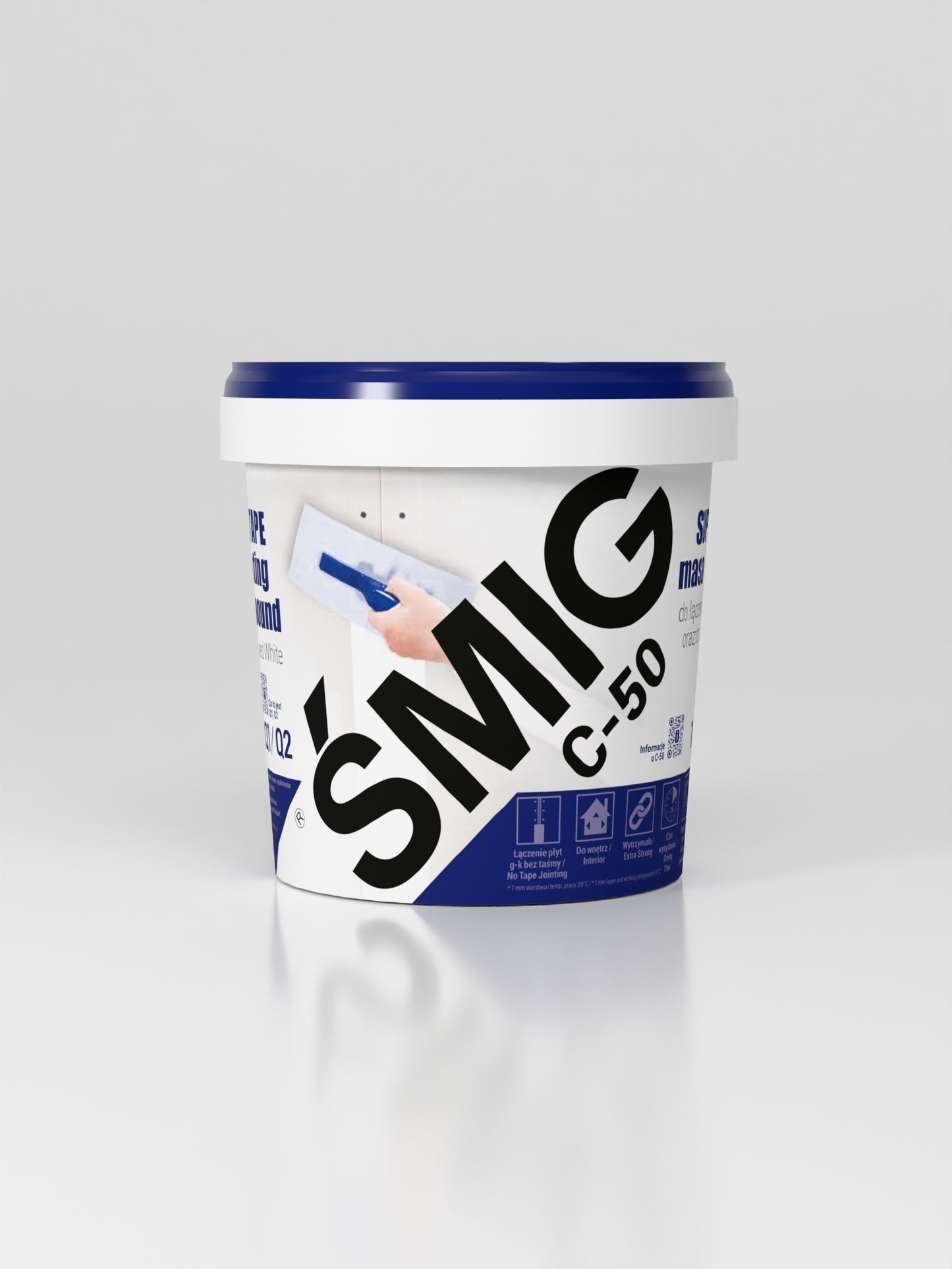 Supermocna Masa Szpachlowa do łączenia płyt g-k i naprawy uszkodzeń ŚMIG C-50