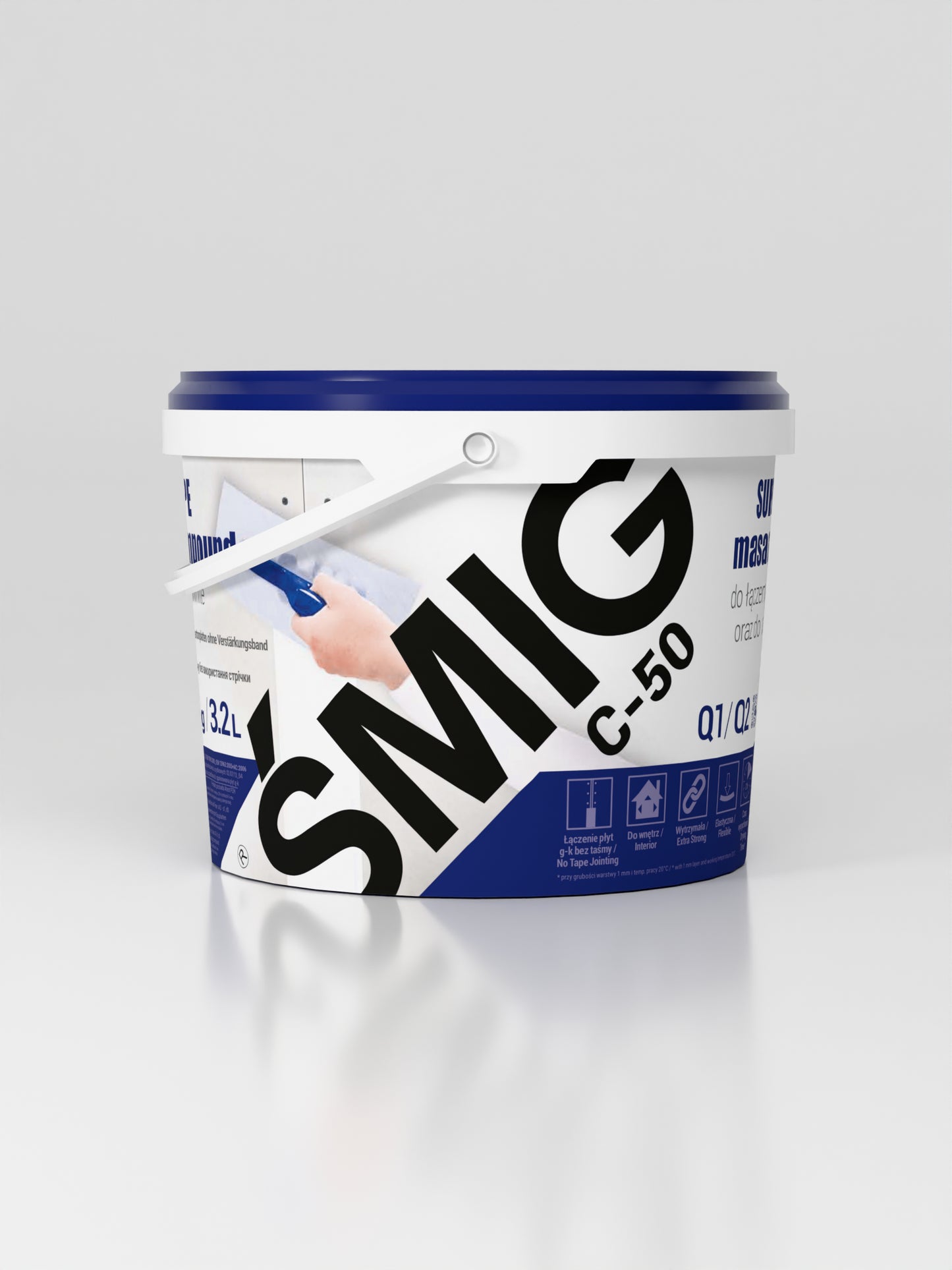Supermocna Masa Szpachlowa do łączenia płyt g-k i naprawy uszkodzeń ŚMIG C-50