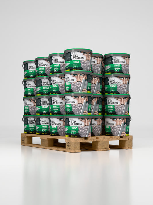 Gotowa gładź polimerowa Finisz Megaron Dv-21 paleta (44 szt x 17kg)