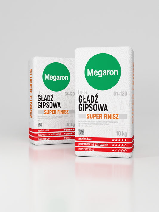 Biała gładź gipsowa SUPER FINISZ Megaron Gt-120