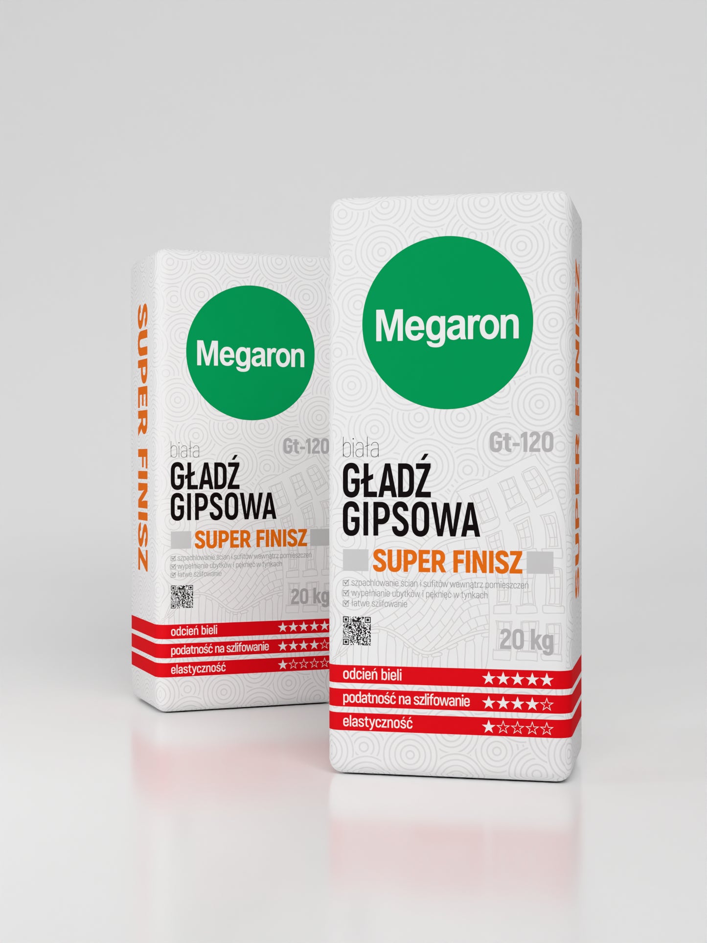 Biała gładź gipsowa SUPER FINISZ Megaron Gt-120